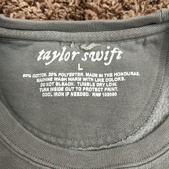 Official Taylor Swift Merch Auroras and Sad Prose Crewneck - Picture 3 of 4